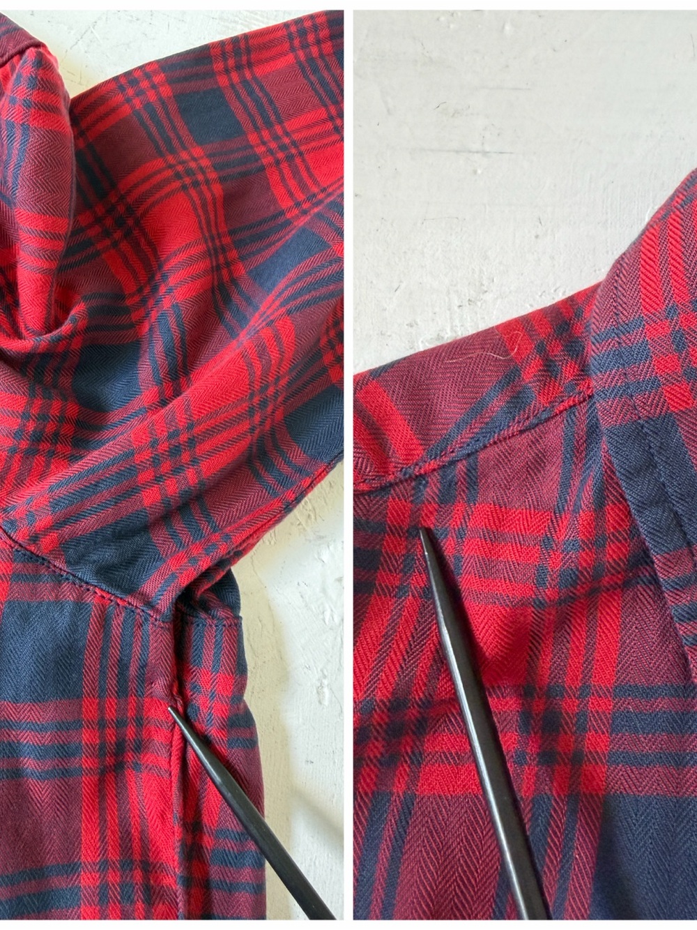 Grayson The Hero Shirt Liquid Flannel Classic Plaid Shirt Size 2 - Picture 9 of 9